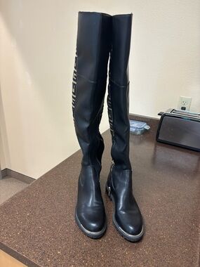Guess Black Over-the-Knee Riding Boots
